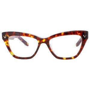 NEW VALENTINO EYEGLASSES TALE VLX-140B CAT EYE WOMEN HAVANA EYEWEAR
